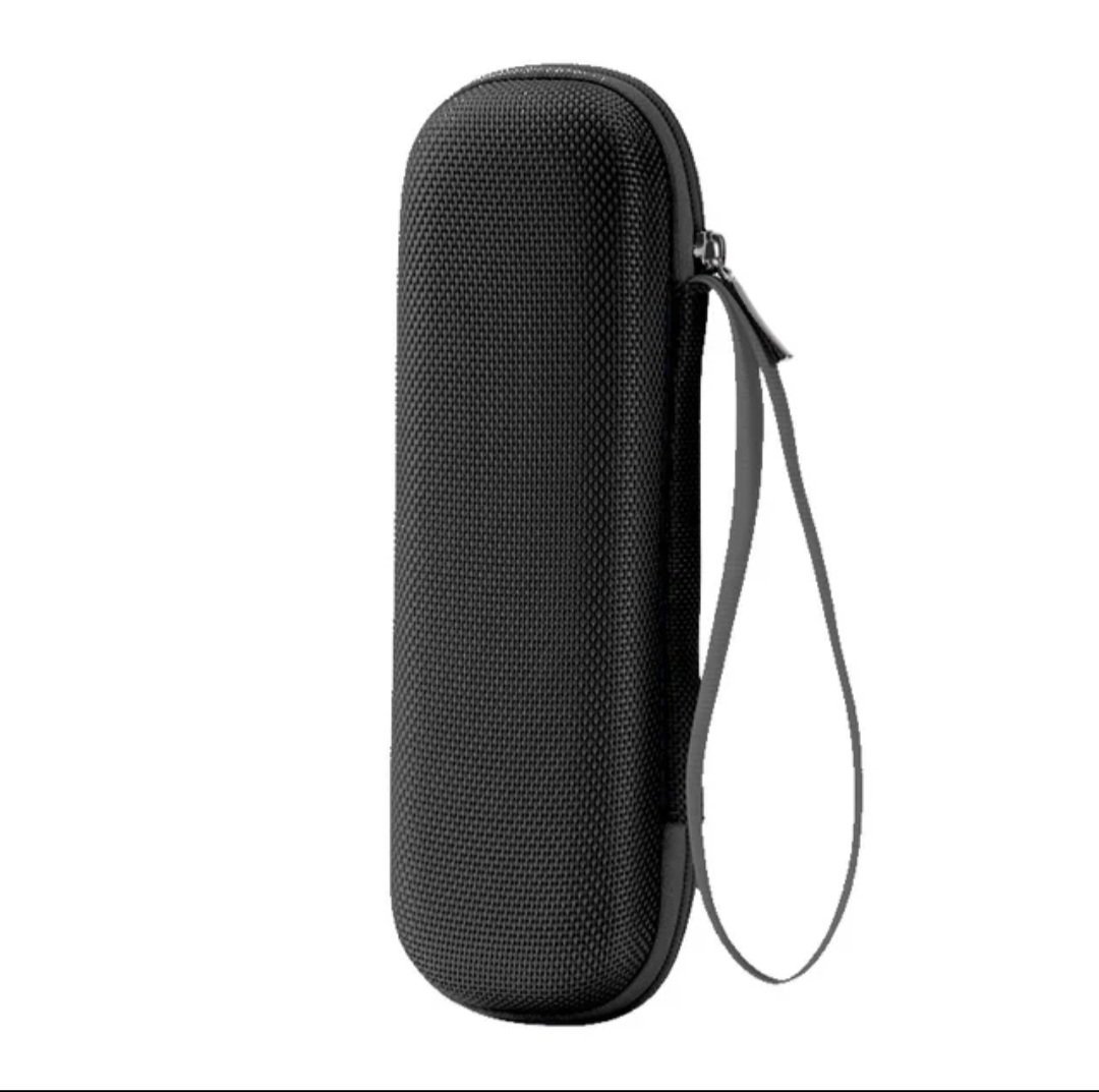 Black hard shell injector pen case for insulin and peptide pens with zipper closure and wrist strap – protective travel case