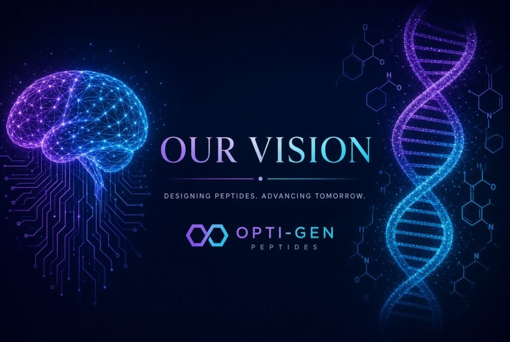 Opti-Gen Peptides Our Vision – science innovation and future of research-grade peptides
