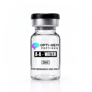 Opti-Gen Acetic Acid Water 0.6% 3ml research vial, sealed glass vial labelled for research use only