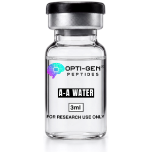 Opti-Gen Acetic Acid Water 0.6% 3ml research vial, sealed glass vial labelled for research use only