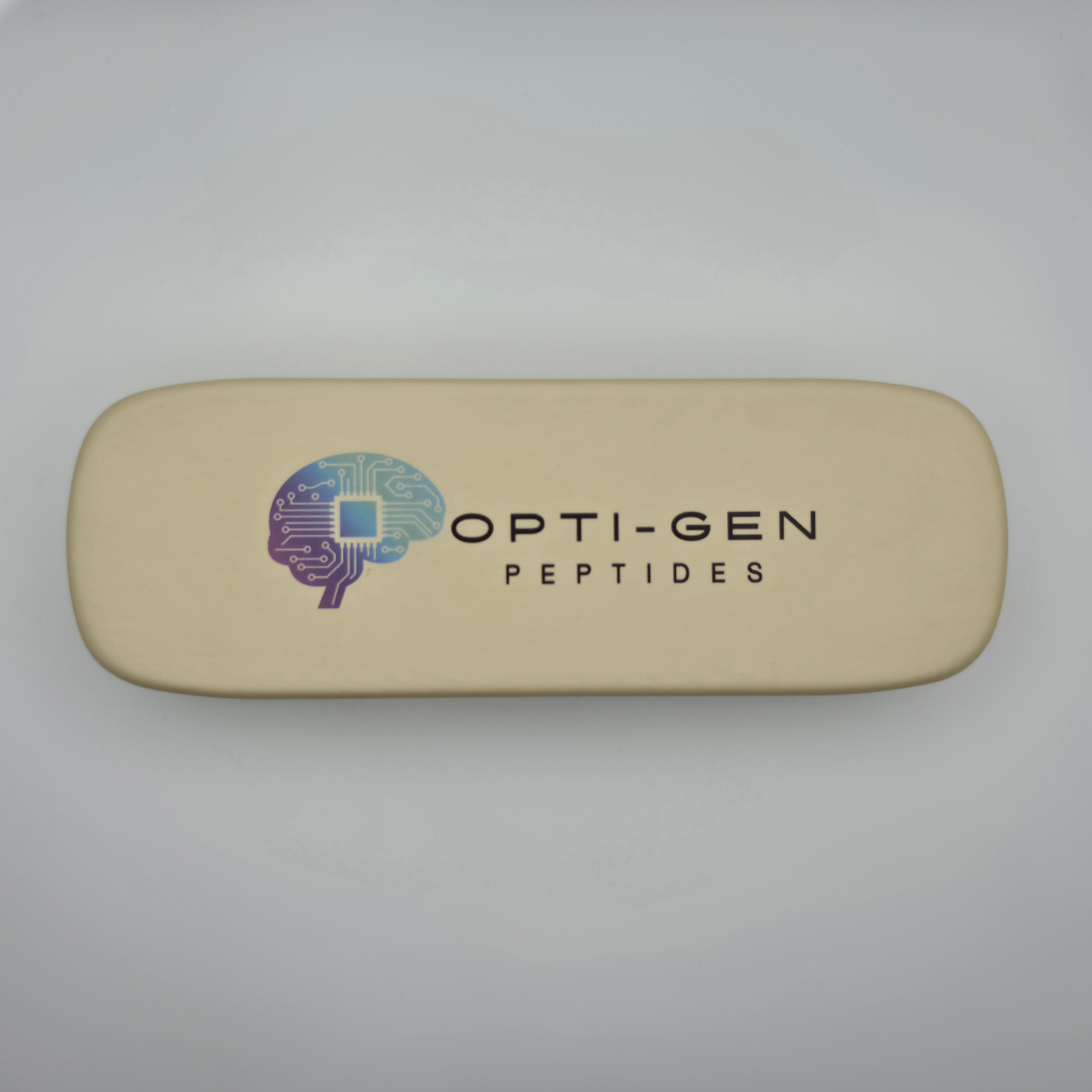 Opti-Gen Peptides Adamax injection pen in beige protective travel case with four numbered needle tips