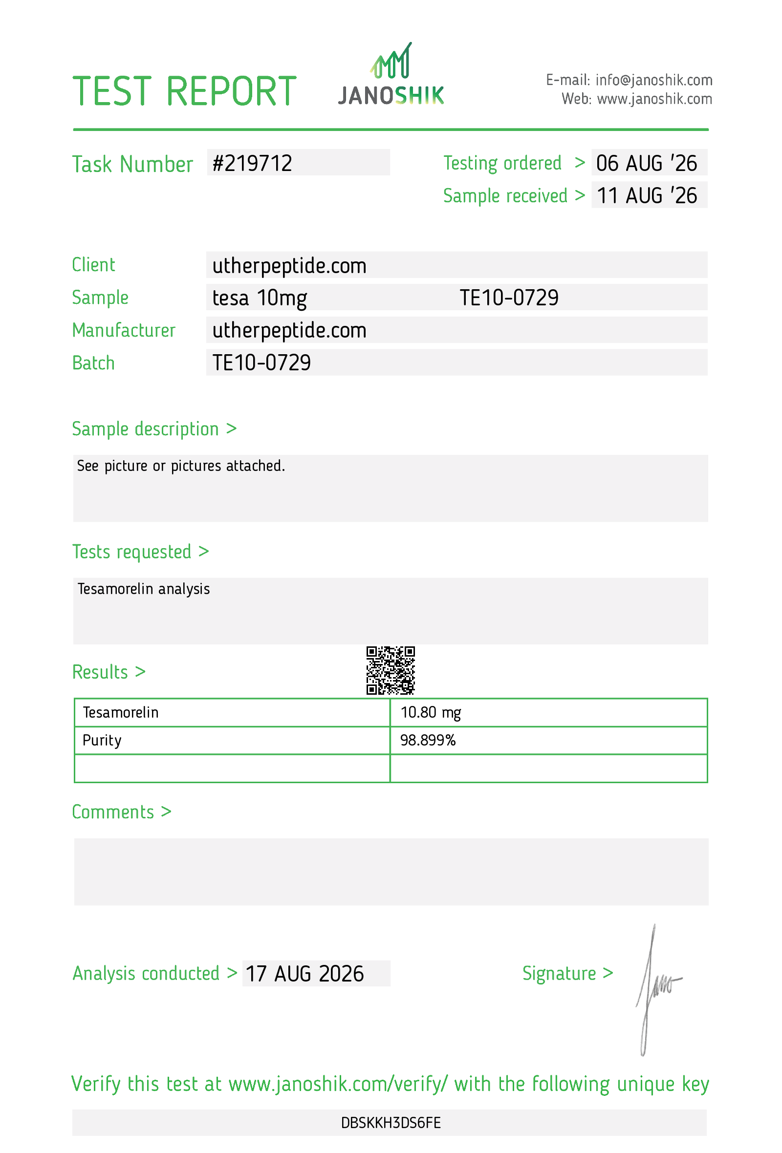 Tesamorelin 10mg - Image 2