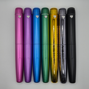 Opti-Gen Peptides V4 reusable metal laboratory pens in assorted colours, research accessory kit